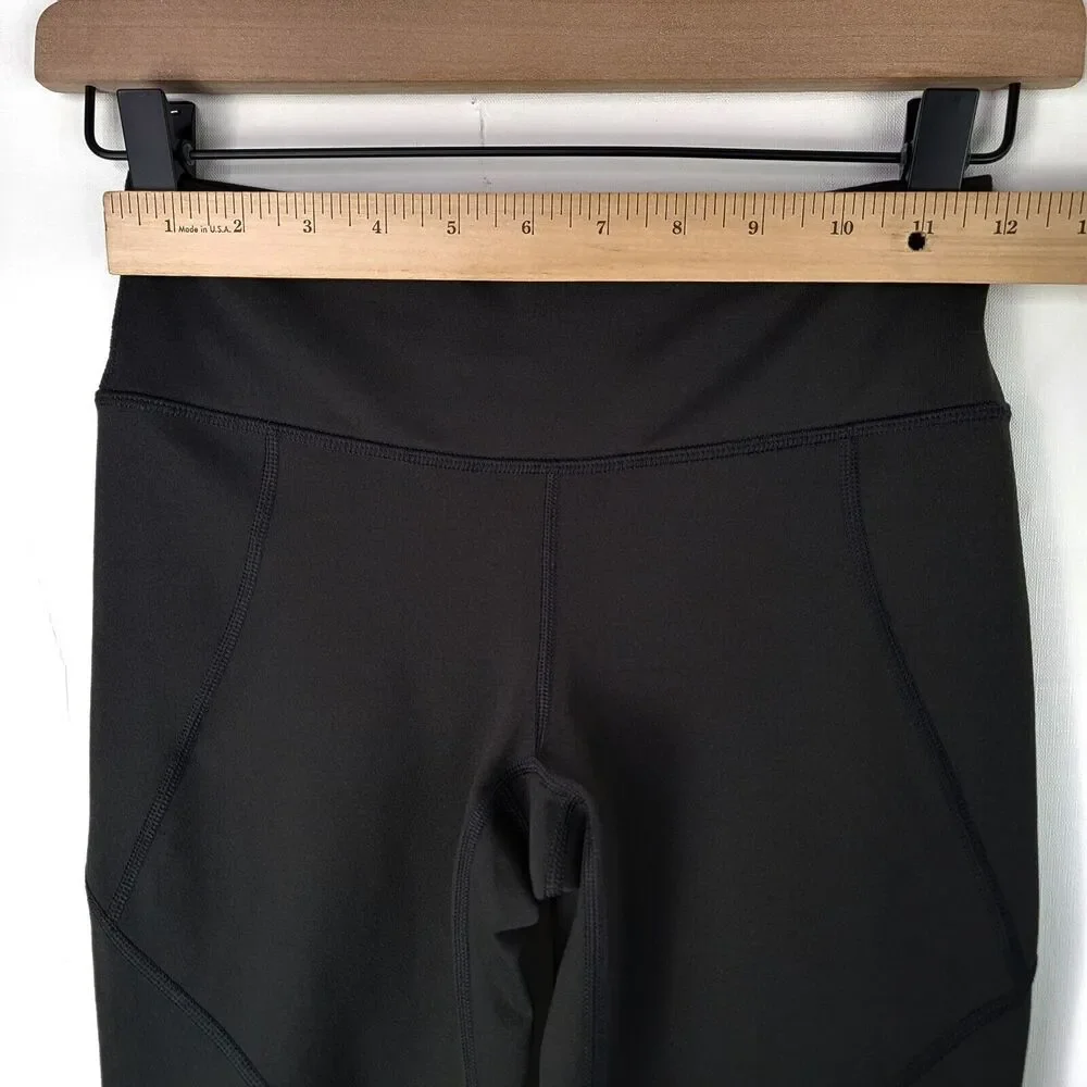 Patagonia Centered Tight Crop Leggings Black Yoga Women's Size XS Gym Yoga EUC